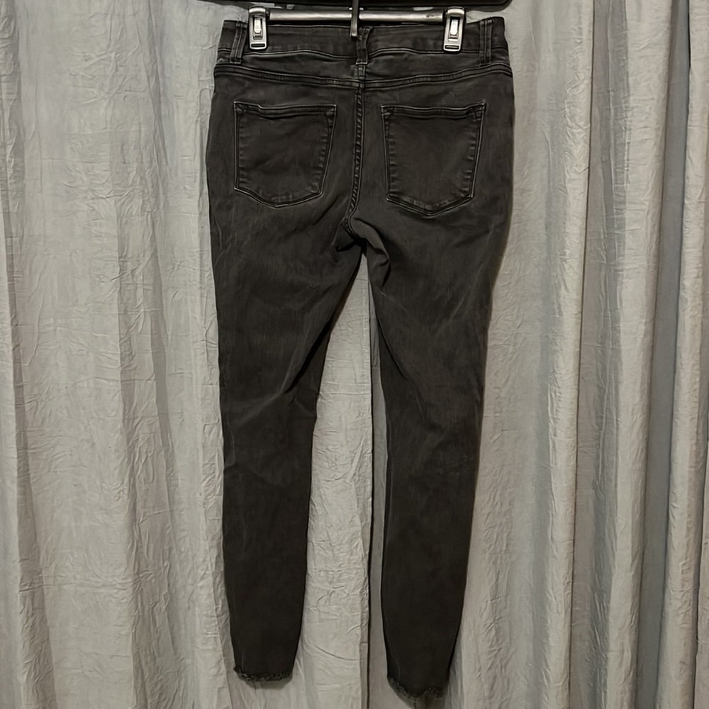 EUC Maurice’s Black Distressed Jeggings M - Picture 4 of 5